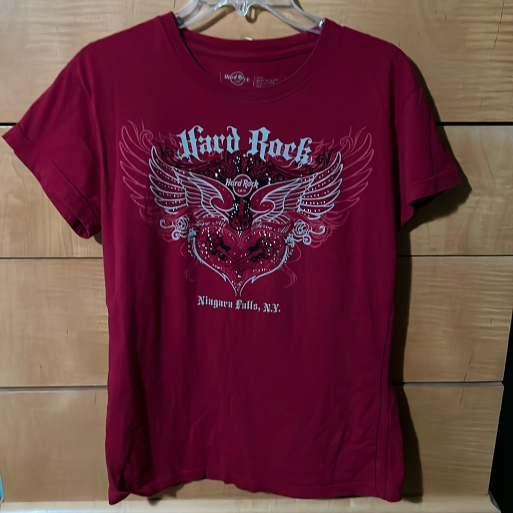Hard Rock Cafe Niagara Falls Red T-Shirt Size Large